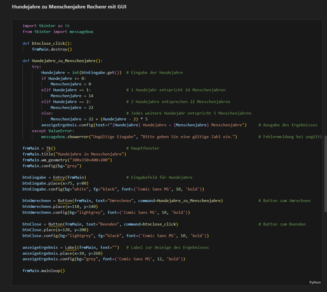 Python Projekt 3