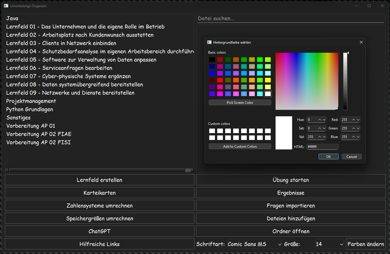 Design Anpassungen